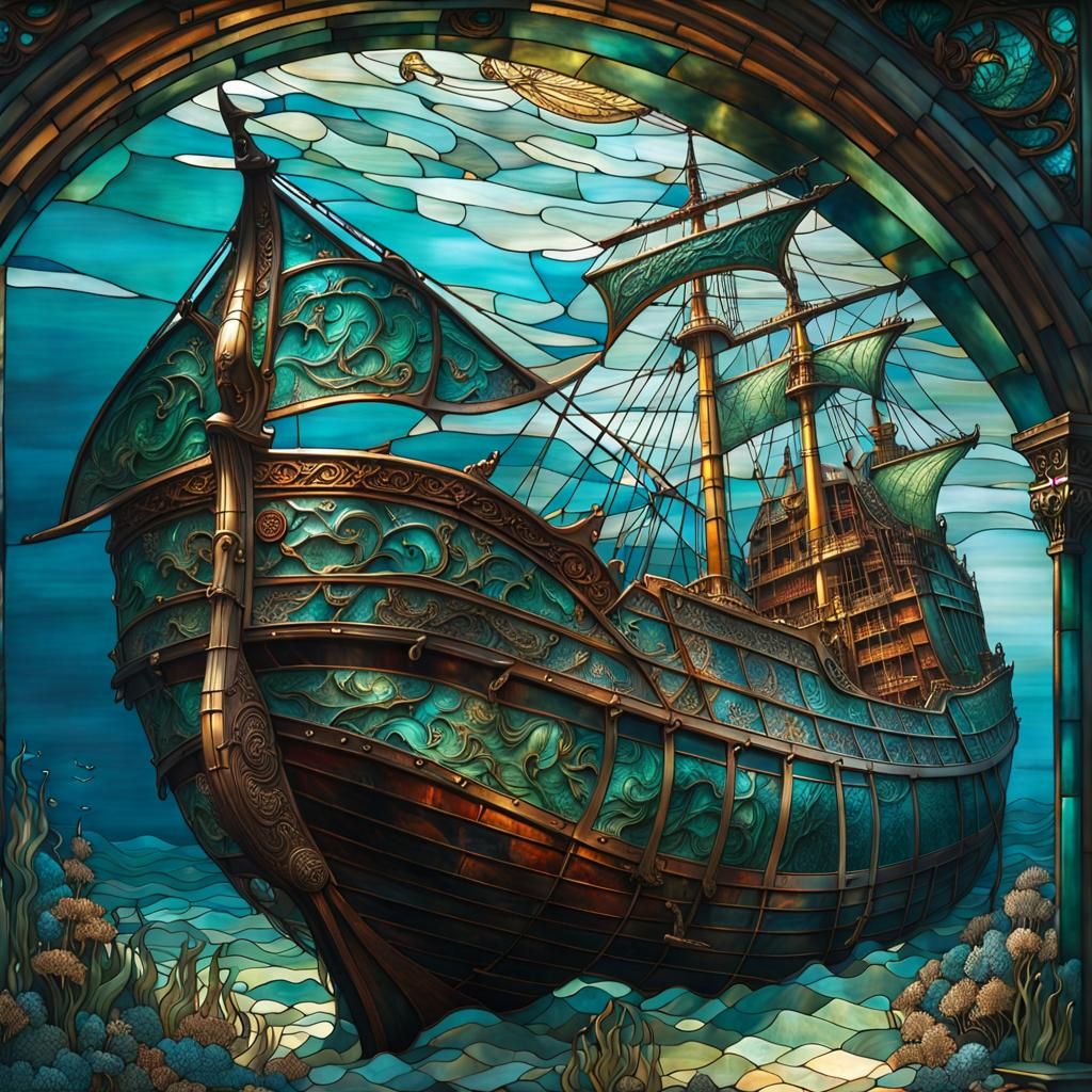Shipwreck Stained Glass