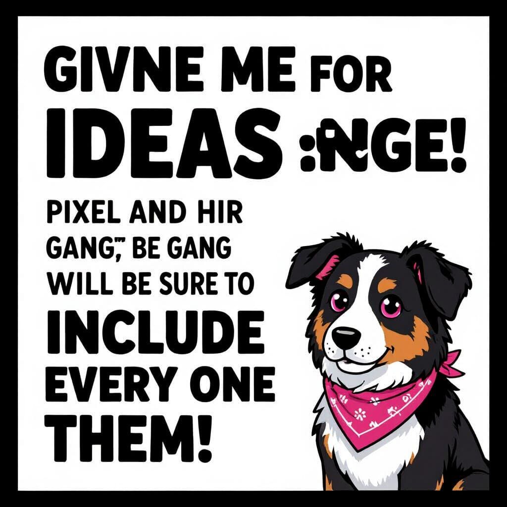 Border Collie Plushie in Flat Vector Style