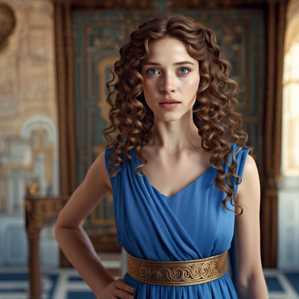Greek Beauty in Ancient Greece: Matte Painting