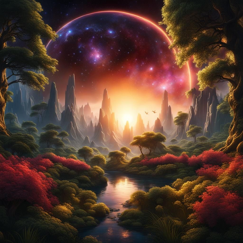 Genesis Creation in Eden: Animals, Birds, and Sunlight