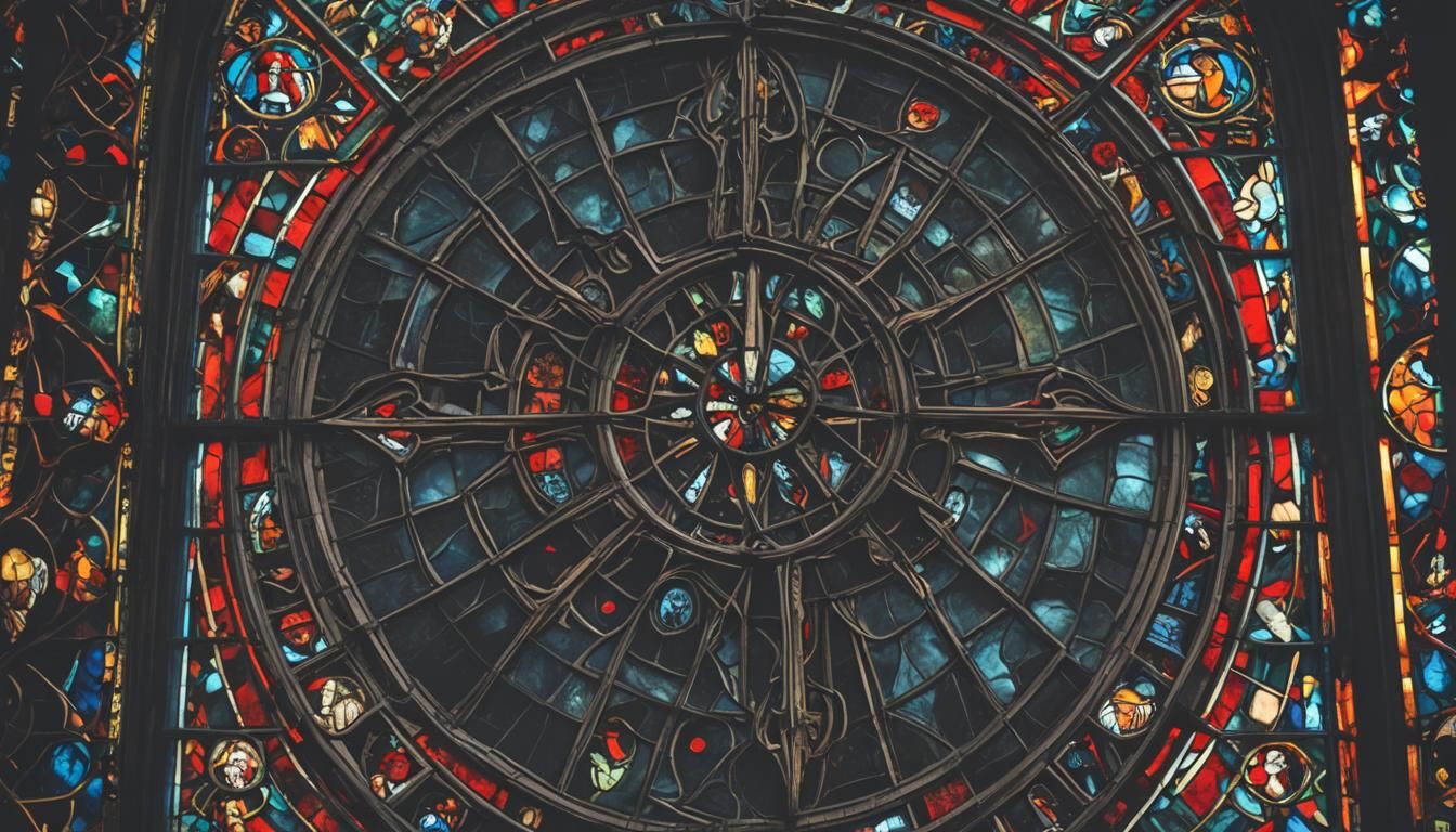 Dark Gothic Cathedral with Vampire Horror