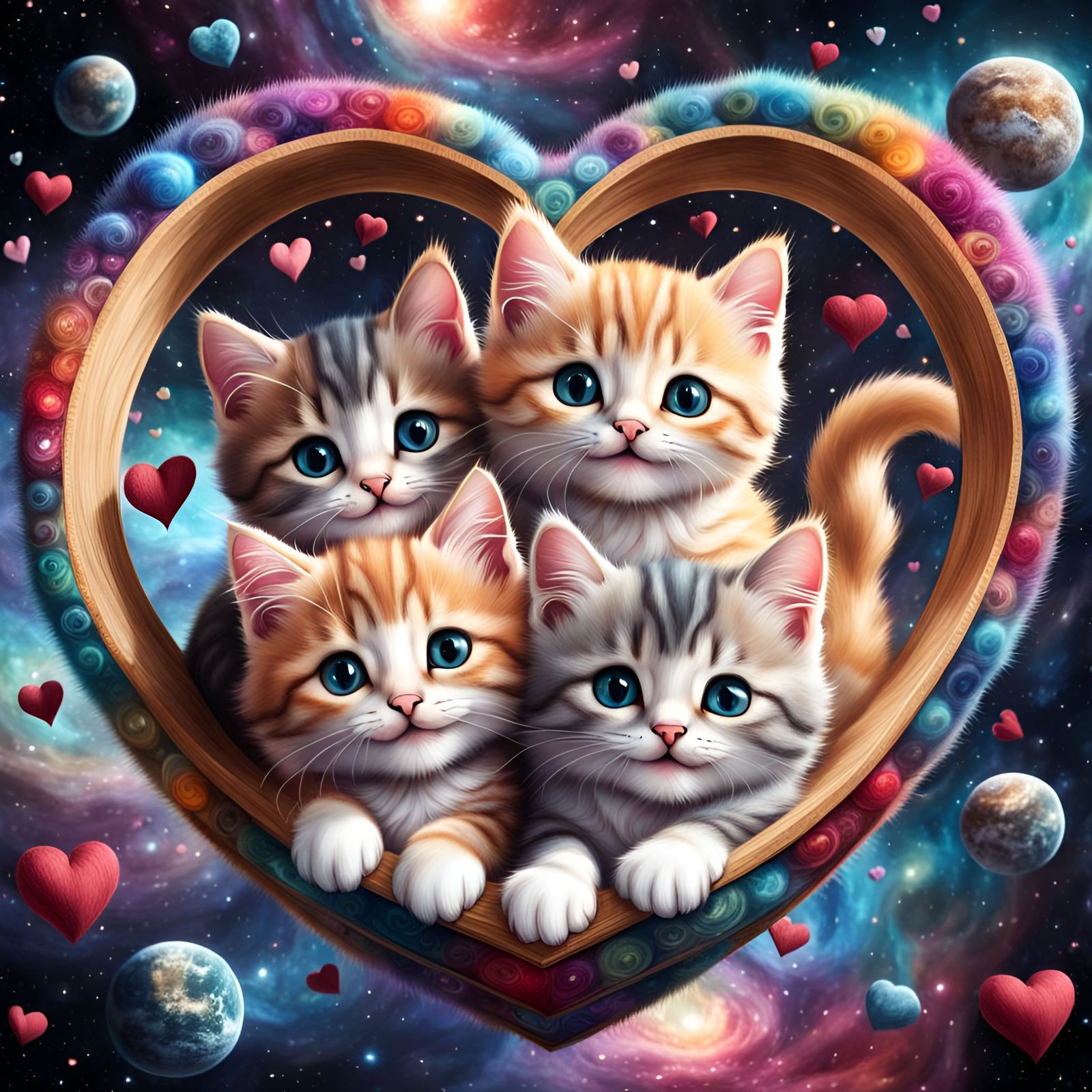 Kittens Create a Universe of Love - They have their own gravitational pull