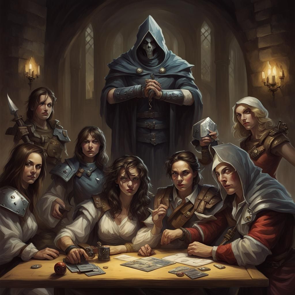 Sinister Advertisement for Tabletop Role-Playing Game