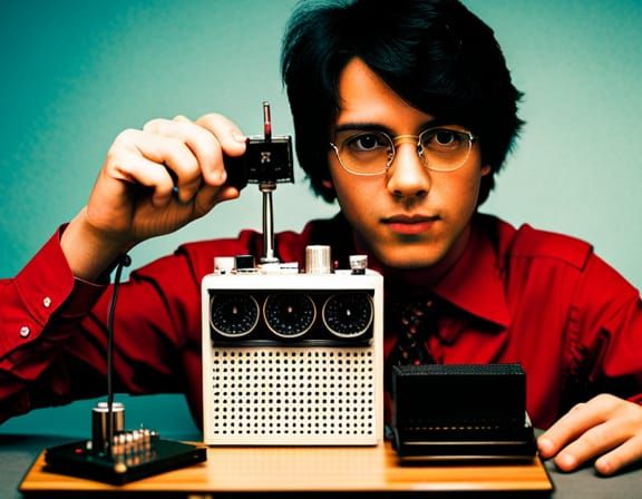 Teenager Builds Transistor Radio, Kodak Ektar Style
