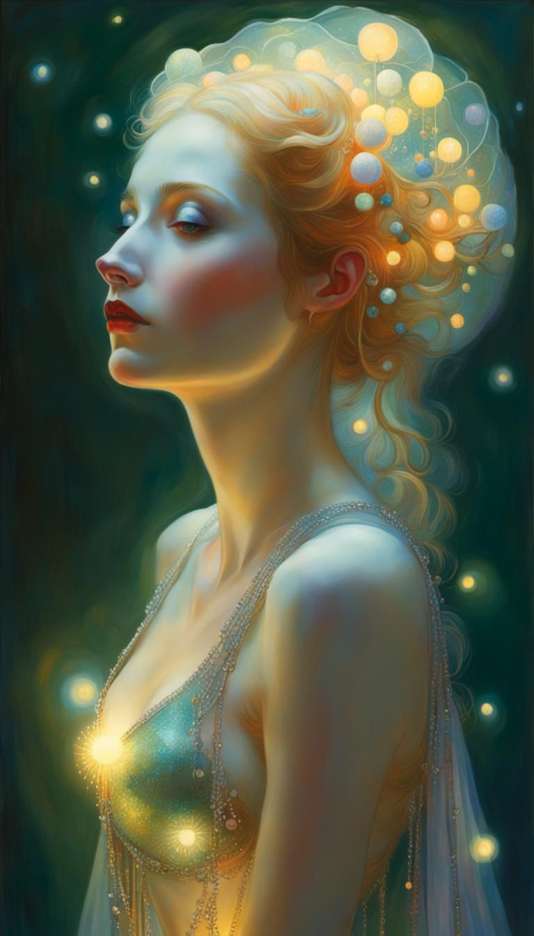 Nacreous Lighting in Classic Illustration Style