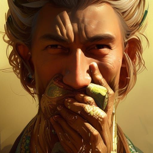 Kumuk man with papakha, gazerei and kinzhal