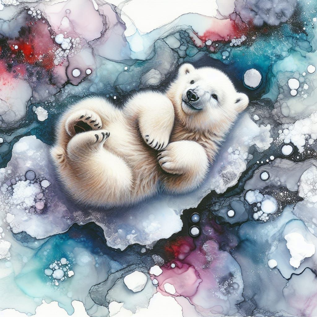 happy polar bear