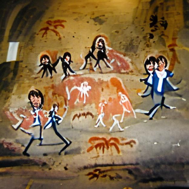 The Beatles Abbey Road: Prehistoric Cave Painting