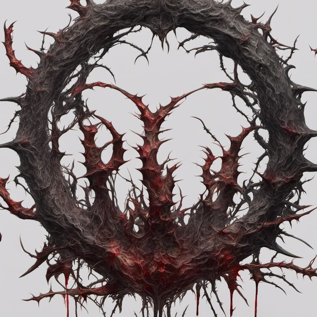 Bloody Thorns in Dark Fantasy Matte Painting