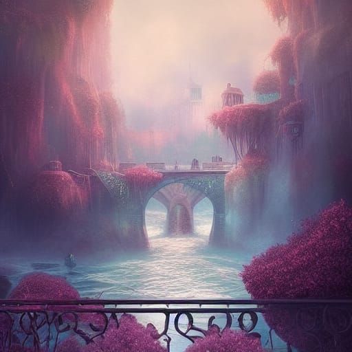 Fantasy Couple Sharing Secrets, Digital Art