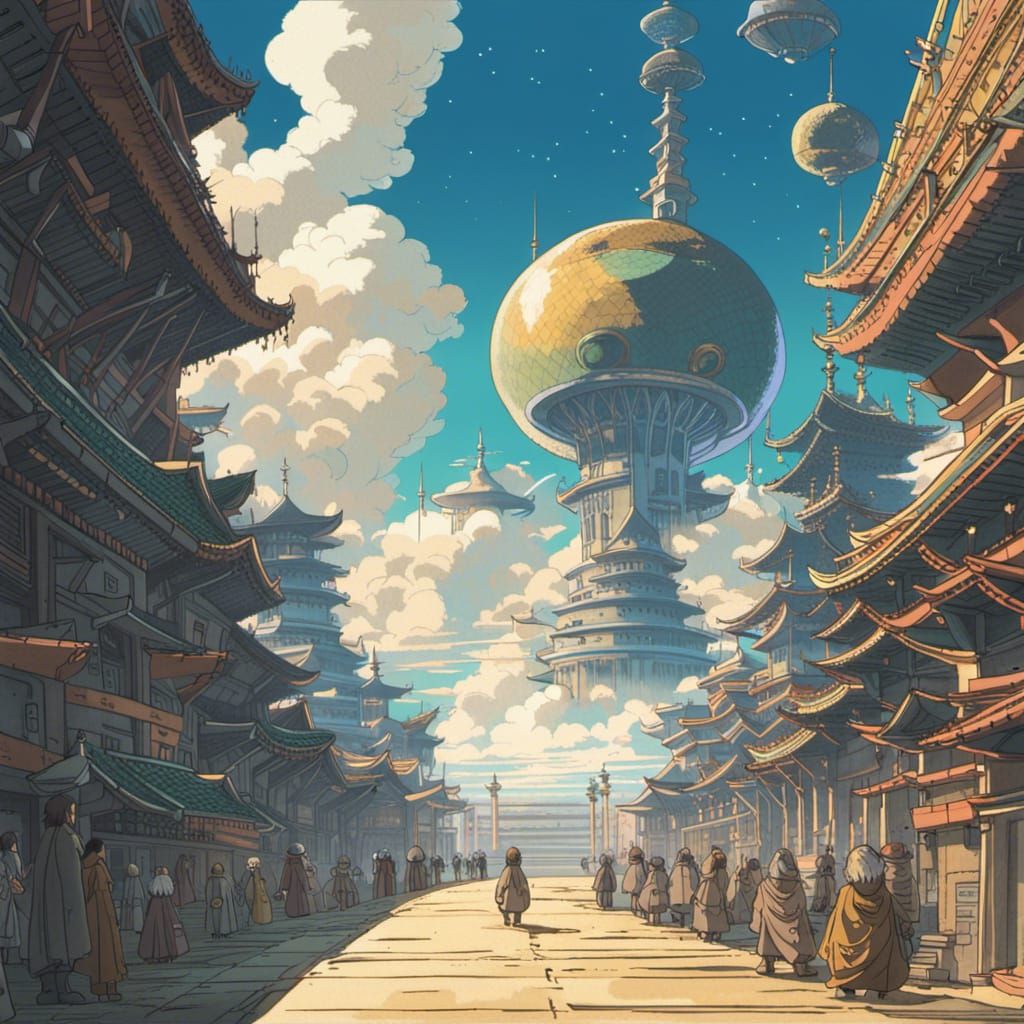 Futuristic Mongol Empire: Anime Key Visual
