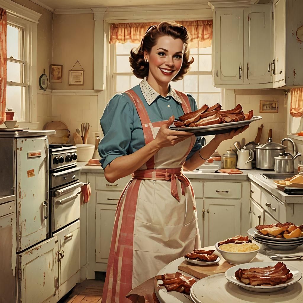 Bacon Being Brought Home