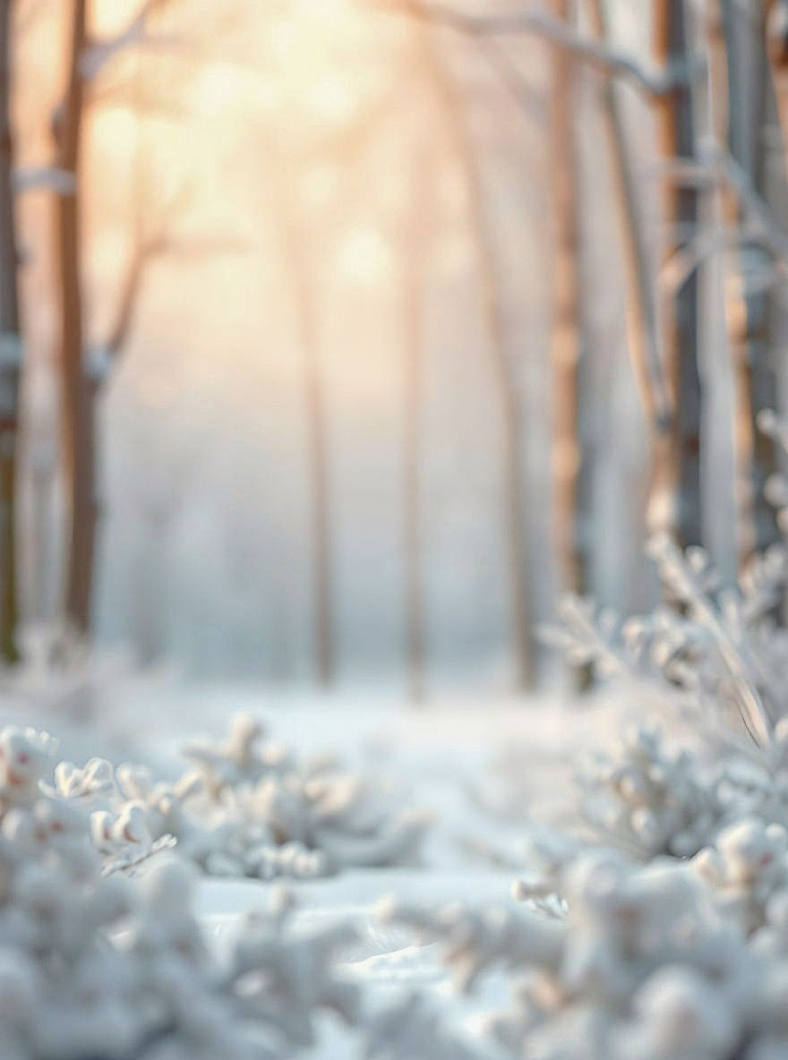 Festive Origami Deer in Winter Wonderland