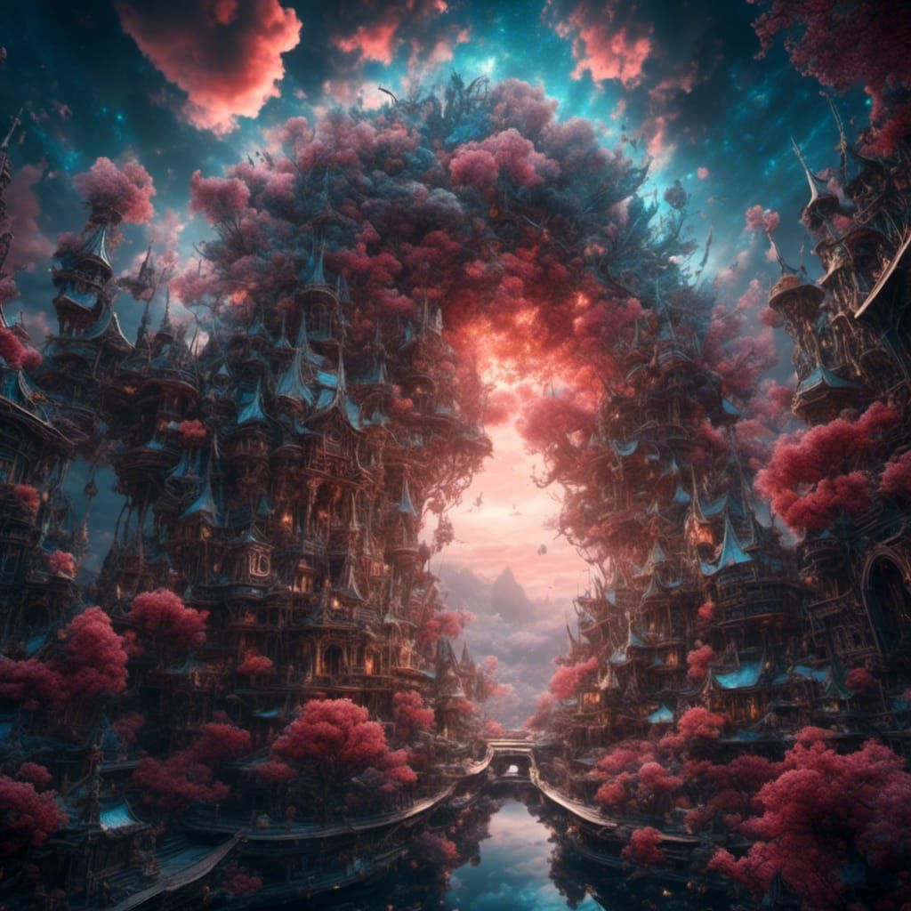 Hyperrealistic Mystical Sky Creature in Atmospheric Light