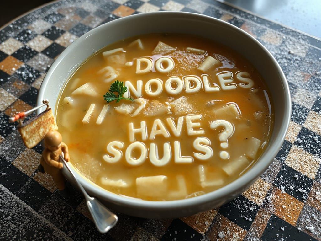 Alphabet Soup Asks: Do Noodles Have Souls?