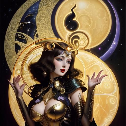 Galactic fashion by Michael Parkes Kandinsky Jim Burns McGin...