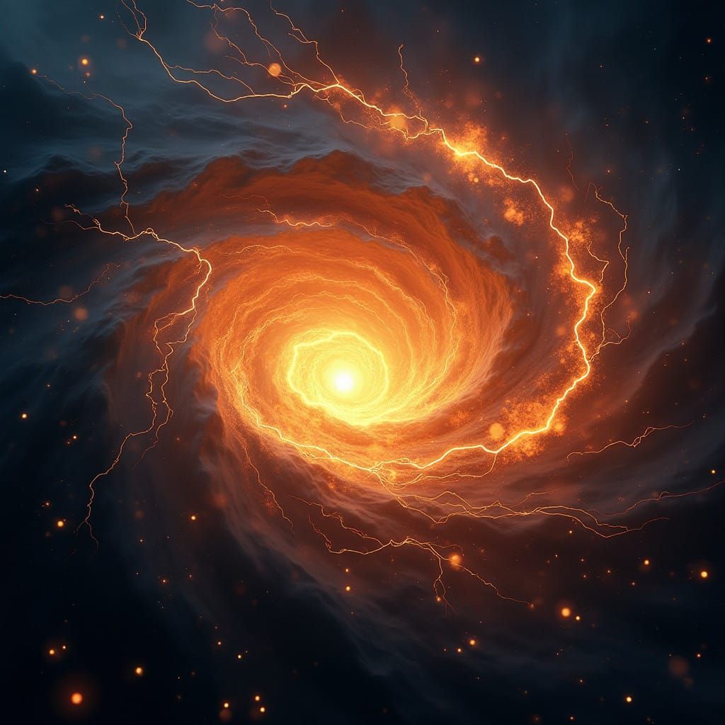 Aurora of Cosmic Flames