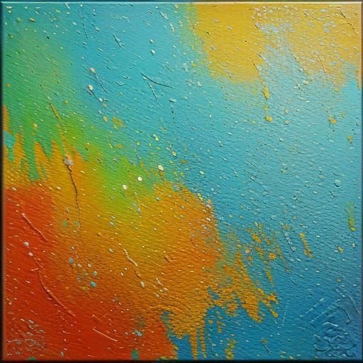 Vibrant Neo-Impressionist Oil Painting with Textured Surface