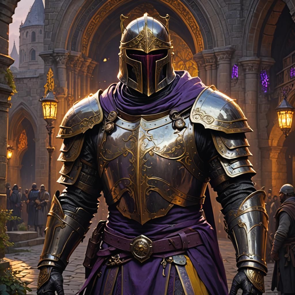 Knight Templar in Dark Fantasy Style