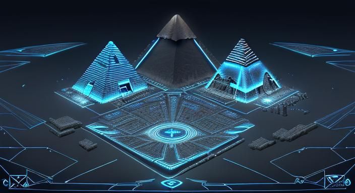 Futuristic Egyptian Pyramids in Digital Circuitry Design