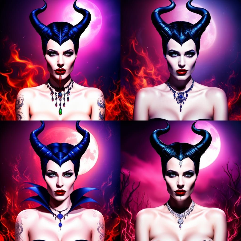 Gothic Maleficent Portrait in Ultra Quality