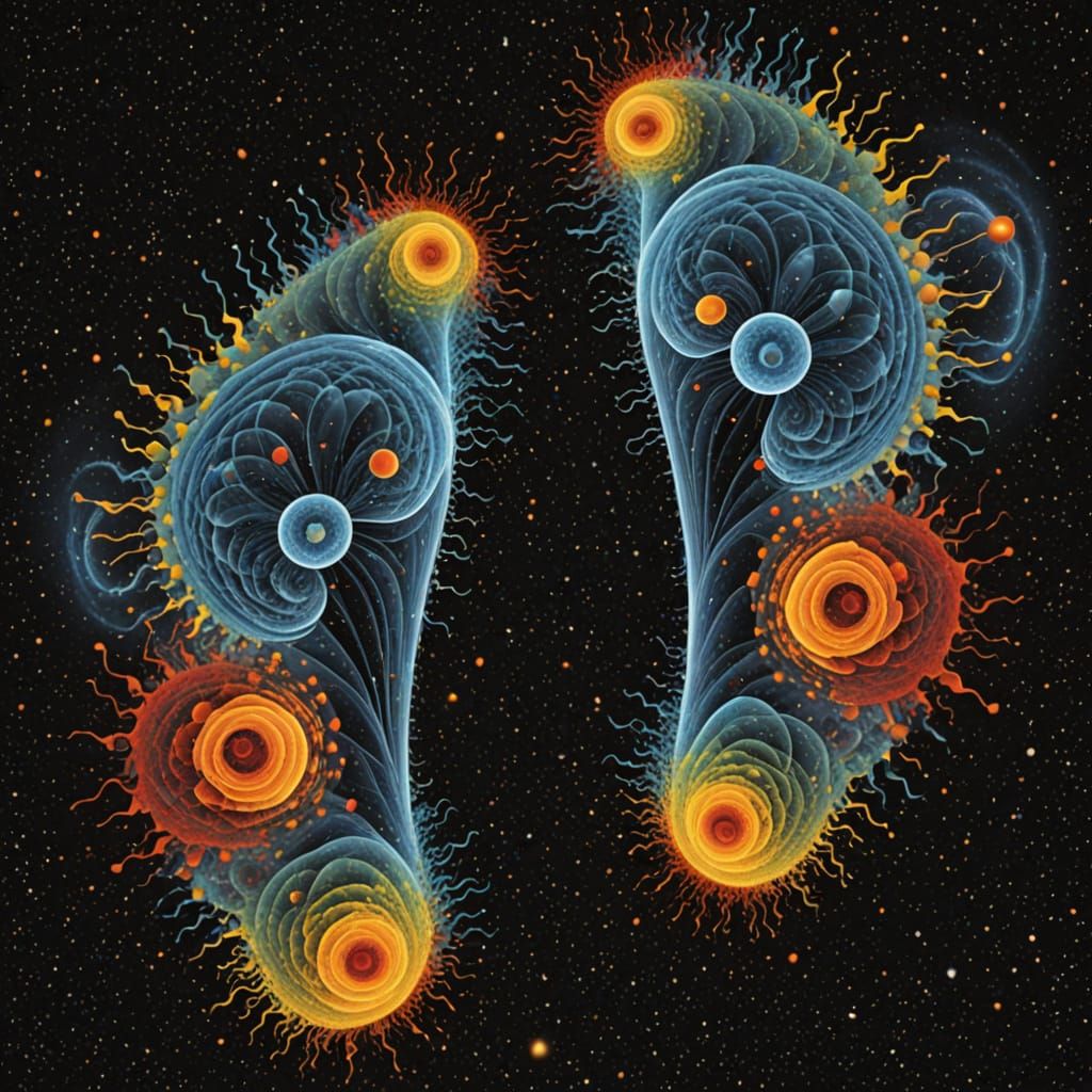 Surreal Fractal Landscape on the Edge of Chaos