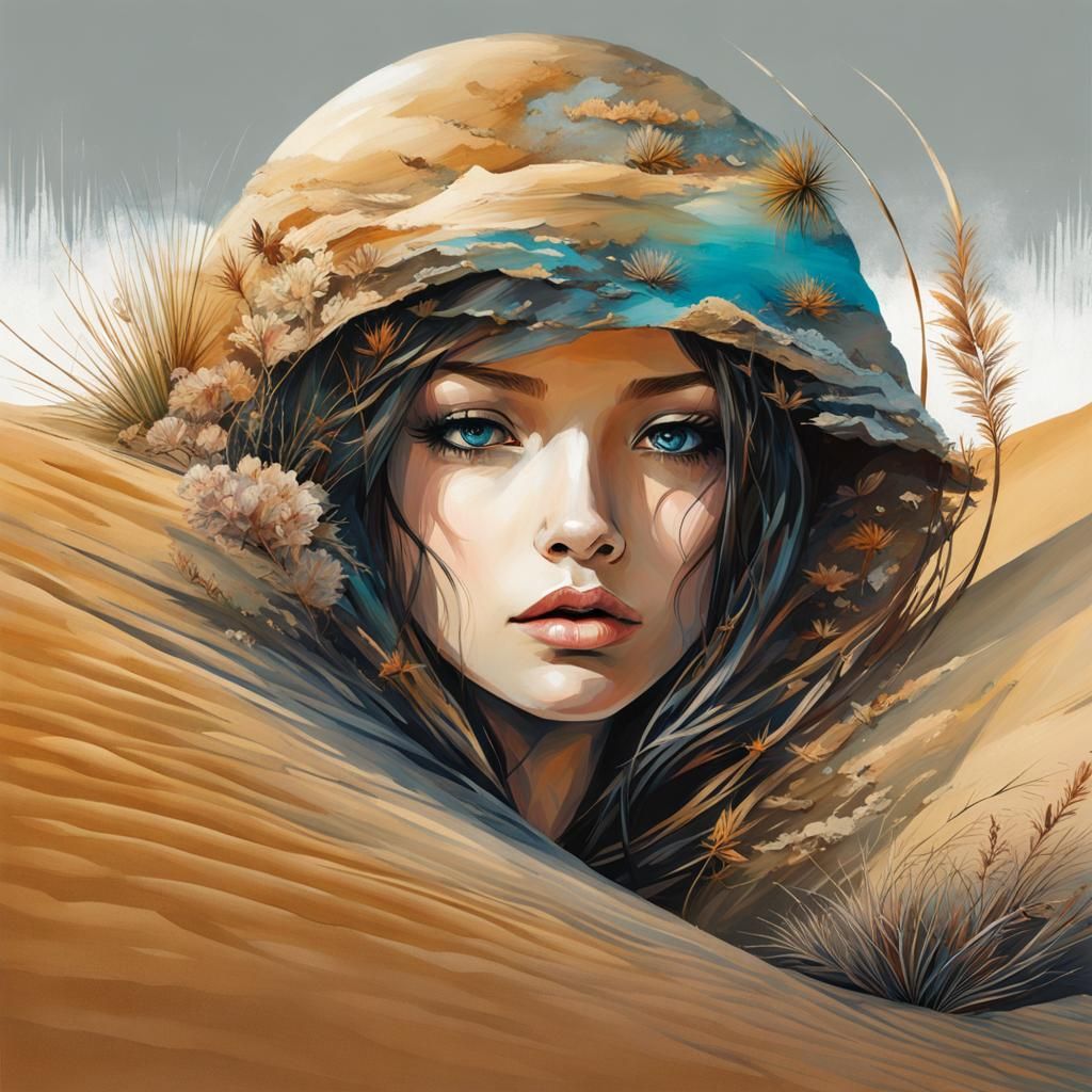 Surreal Desert Landscape by Android Jones