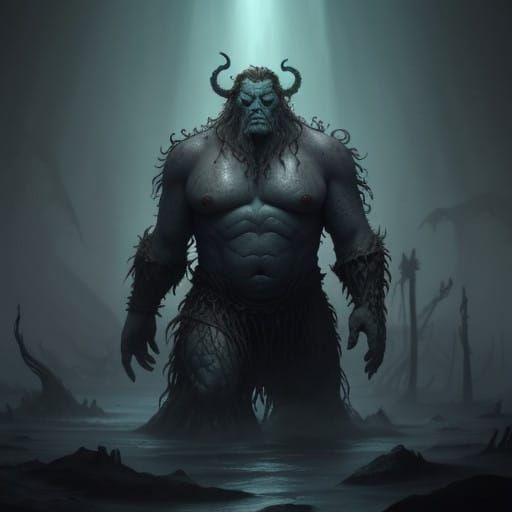 Surreal Aquatic Abomination Emerges from Primordial Marsh