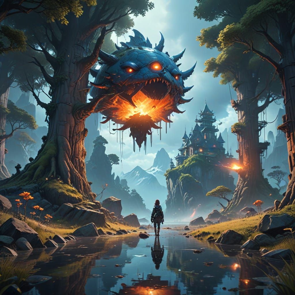 Epic Fantasy Realm in 8K Resolution