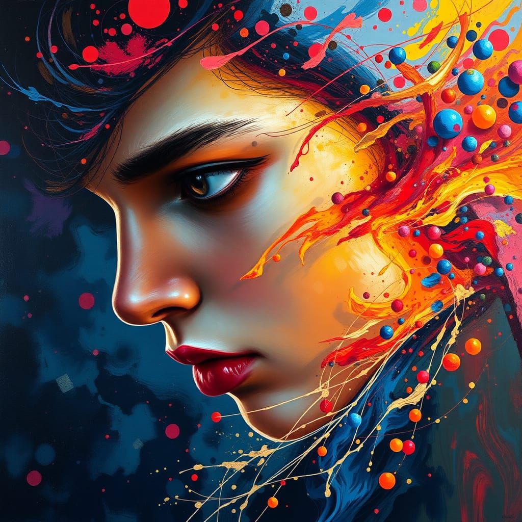 Detailed Hyperrealistic Painting in Splash Art Style