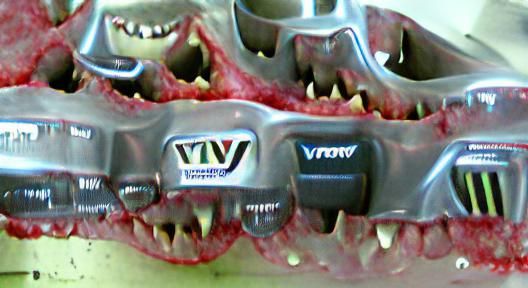Terrifying Monster with Glowing Eyes and Sharp Teeth