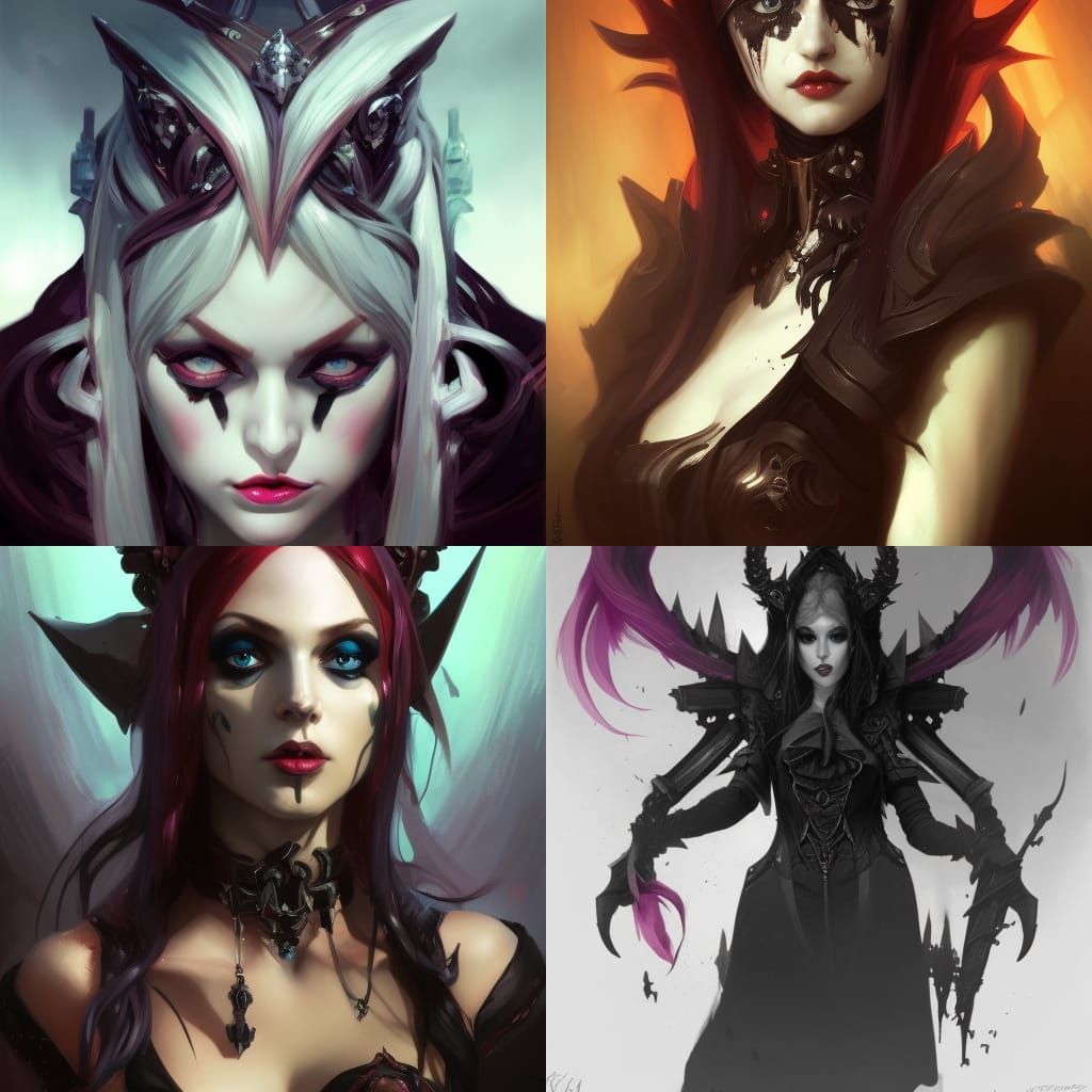 Gothic Krul Tepes Portrait in Art Nouveau Style