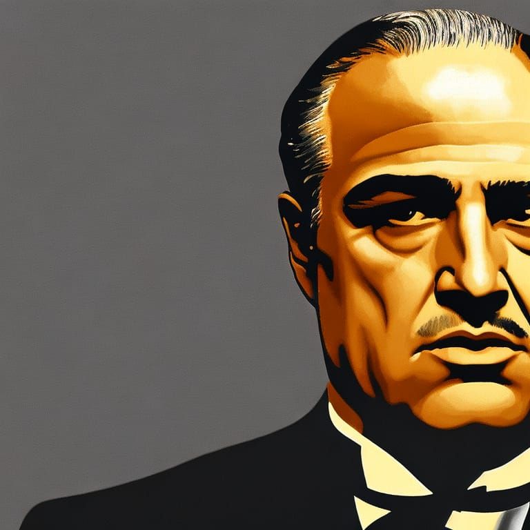 Mafia Godfather Movie Poster Art