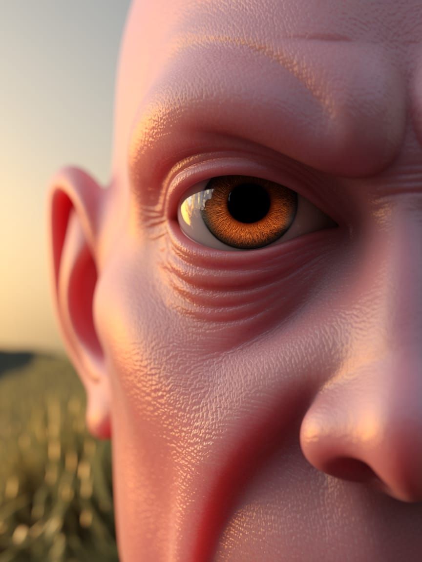 Macro 3D Render of a Cyclops Eye