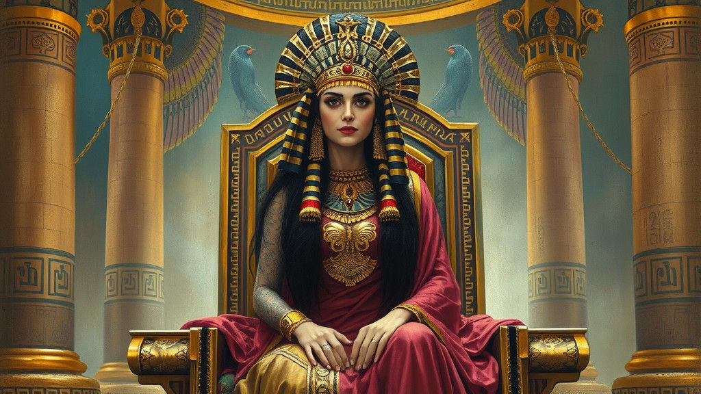 Theda Bara as Cleopatra in Art Nouveau Style