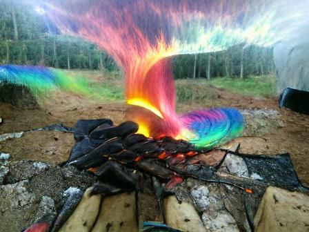 Rainbow fire