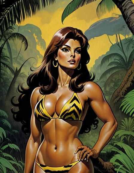 Raquel Welch in the jungle