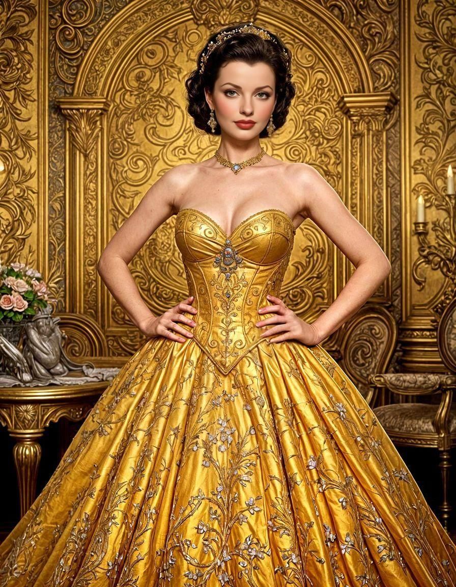 Fantasycore Goddess in Ballroom Gown
