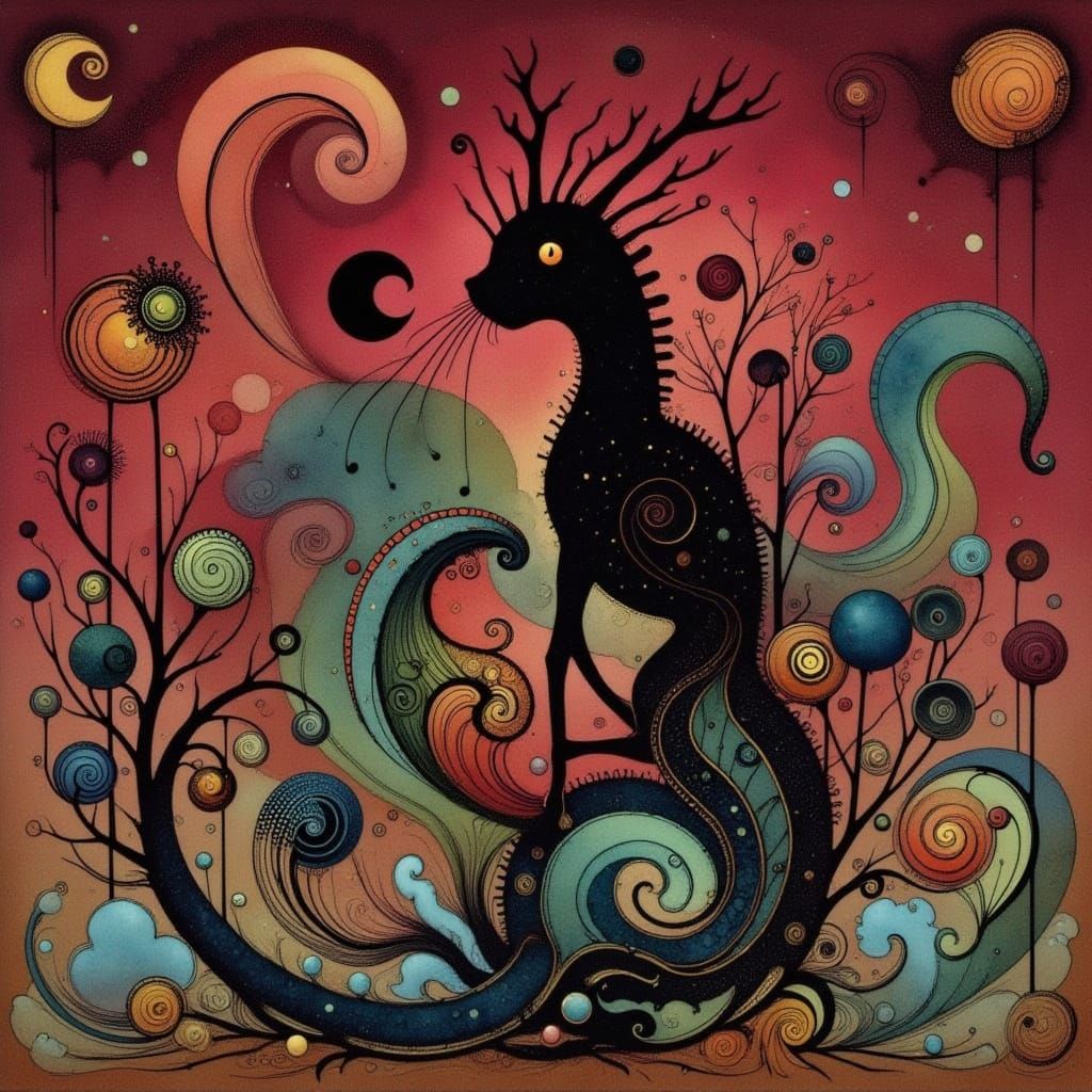 Earthly Melody in Charcoal Hues