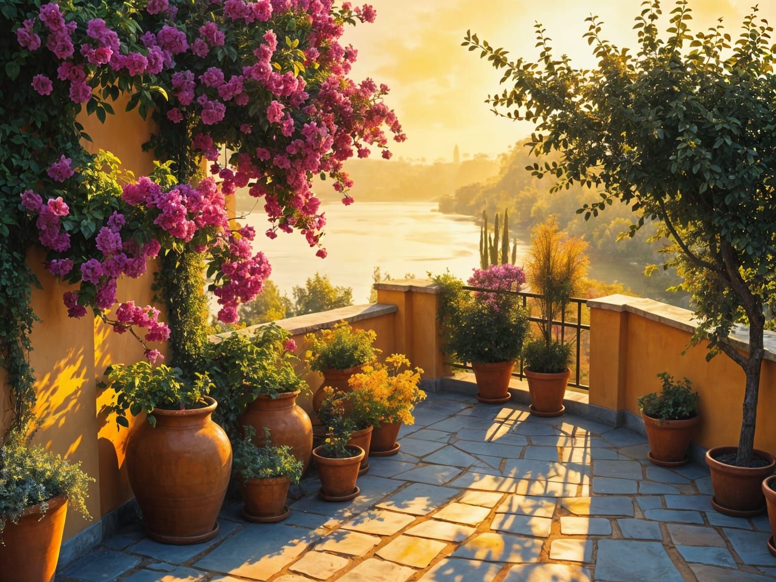 Apricot River Terrace Landscape