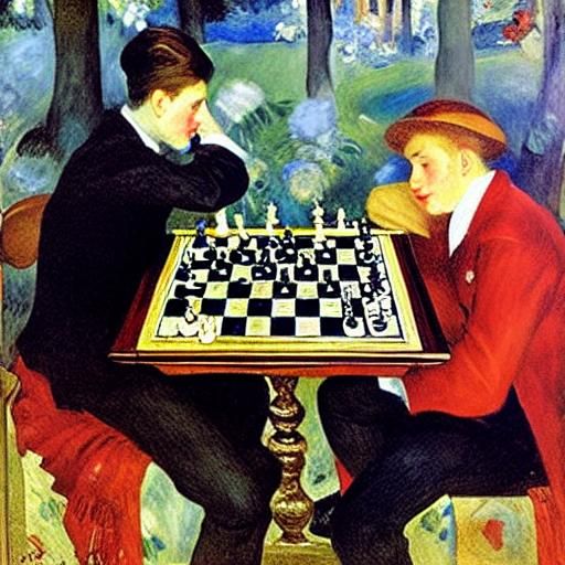 Vampiresses Play Chess: Classical Portraiture