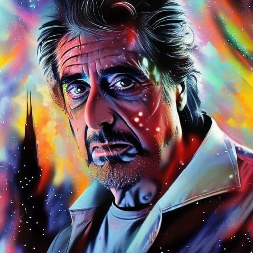 Al Pacino in Space: Hyperrealistic Concept Art