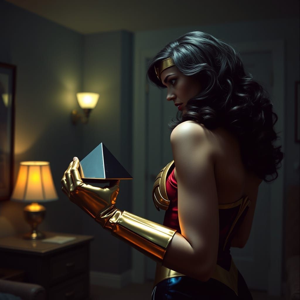 Wonder Woman Confronts Mysterious Pyramid