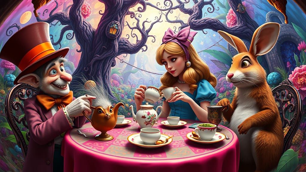 Alice was overwrought, you could see she was overwrought, but desperately trying to be happy.