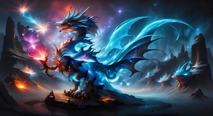 Ethereal Sapphire-Eyed Cat in Watercolor Art Style