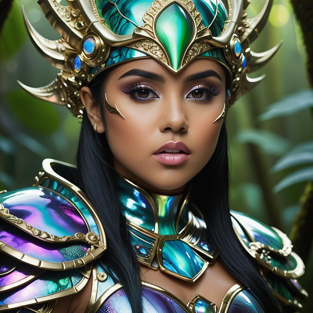 Luminescent Jungle Warrior in Slaanesh Armor