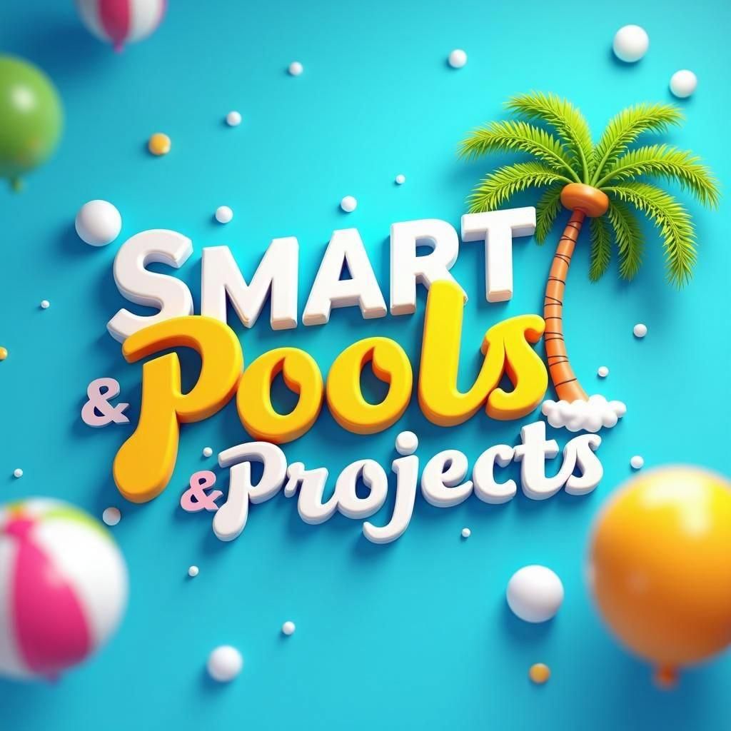 Vibrant 3D Logo for Smart Pools and Projects