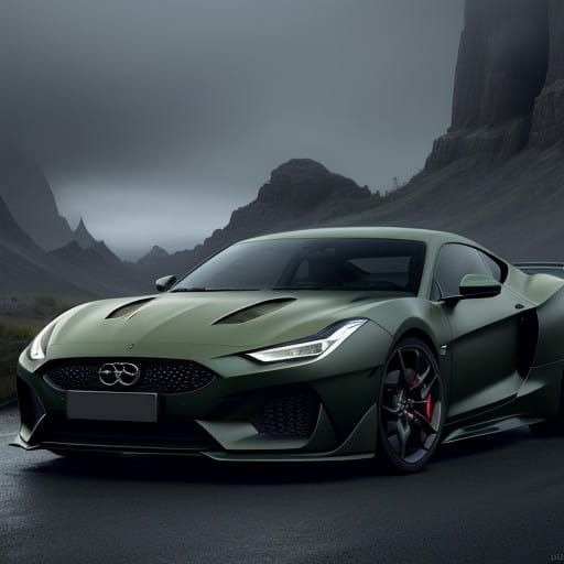 Epic Fantasy Car in Vivid Matte Paint