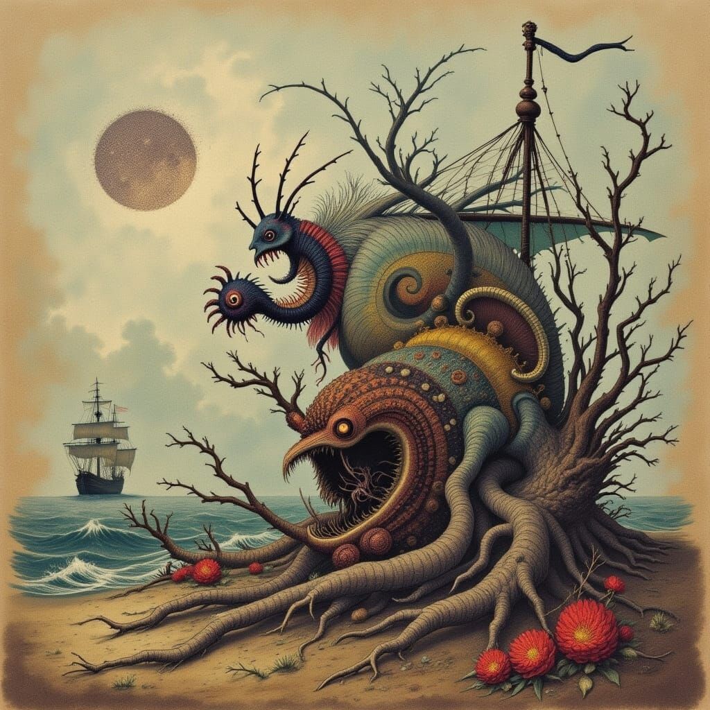 Surreal Davy Jones Locker with Cicada Song