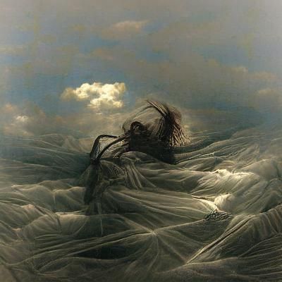 Trapped Wind: A Gothic Horror Illustration